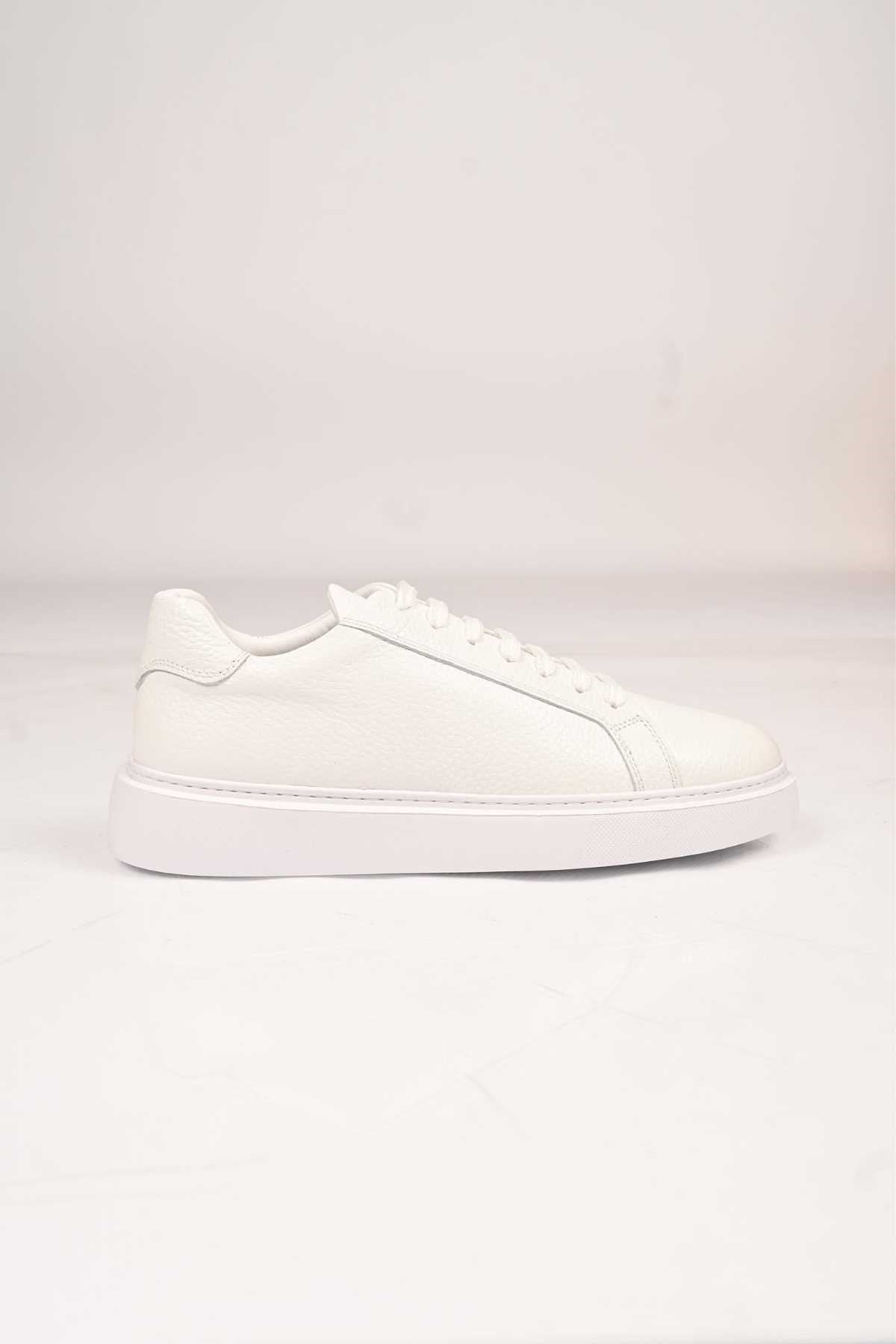 Bestello Lace-Up Genuine Leather Sneakers with EVA Sole 174-22040 Men's Shoes