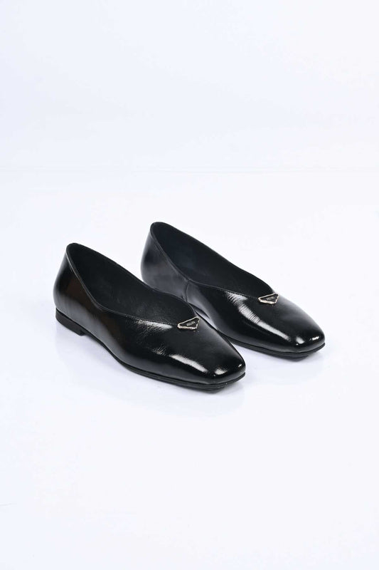 Bestello Genuine Leather Slip-On Ballet Flats with Buckle and Jurdan Sole 342-014 Women's Shoes