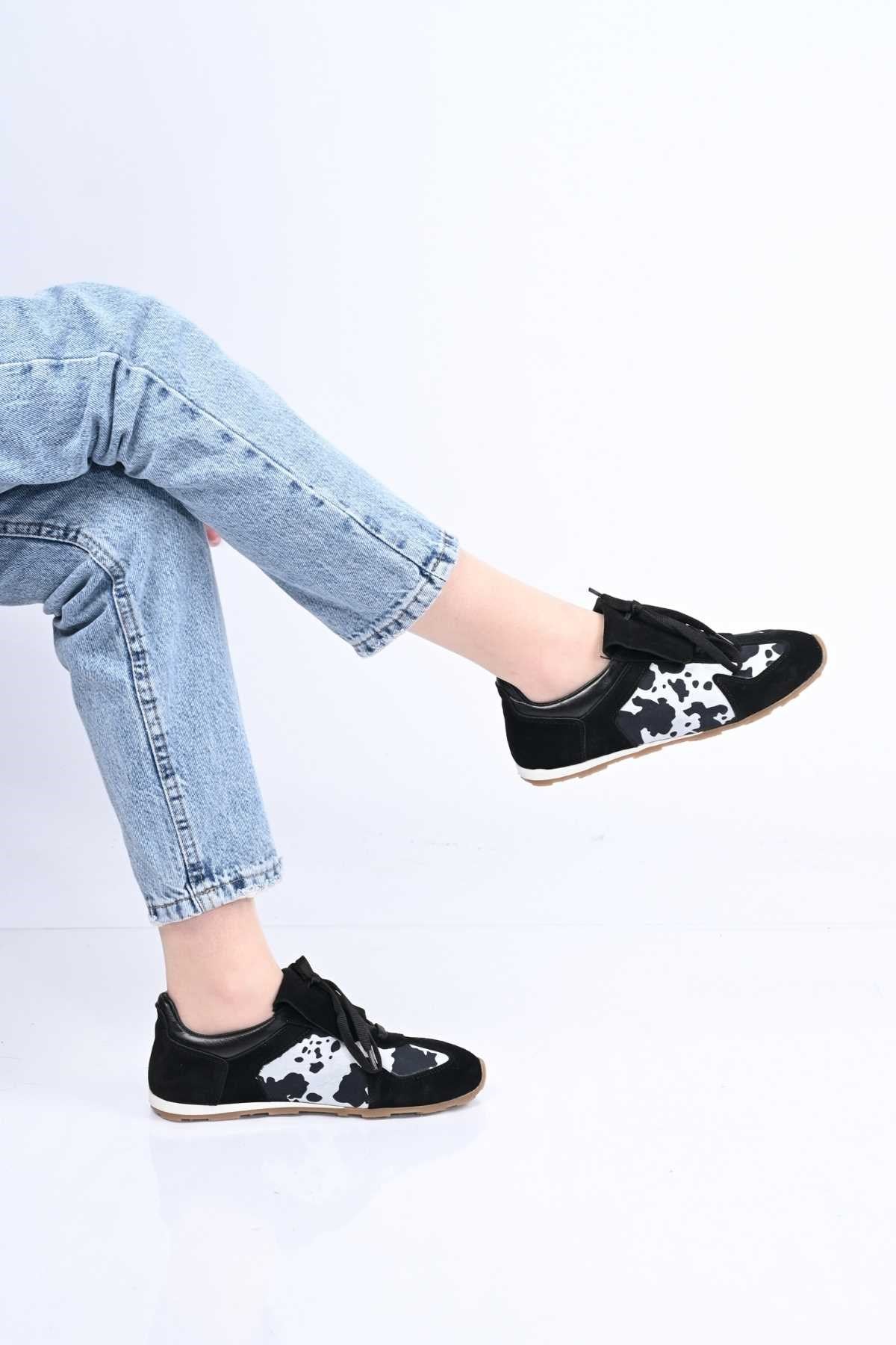 Bestello Lace-Up Genuine Leather Sneakers with Thermo Sole 341-0449 Women's Shoes
