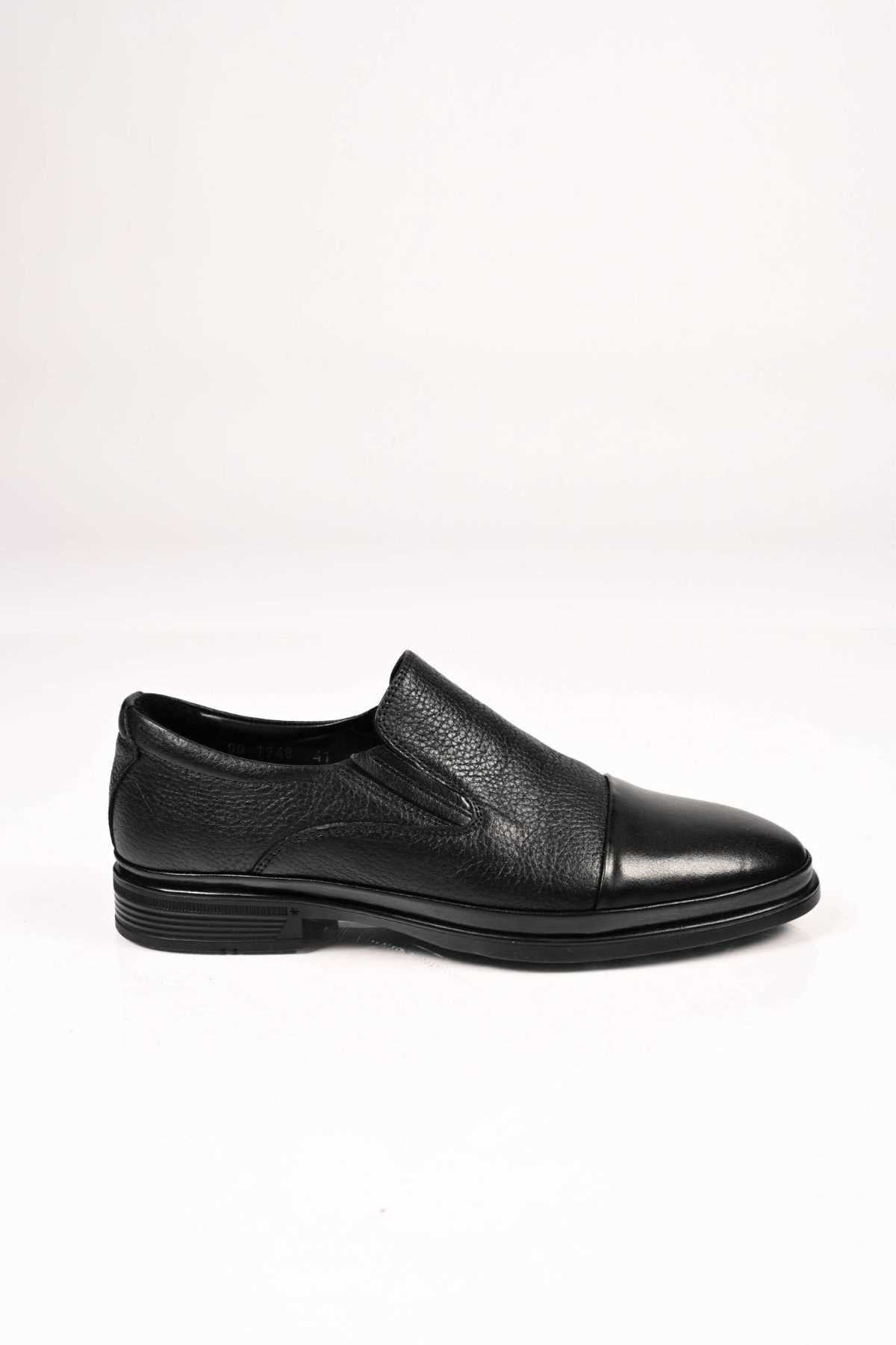 Bestello Slip-On Genuine Leather Comfort Shoes with Rubber Sole 333-1948 Men's Shoes