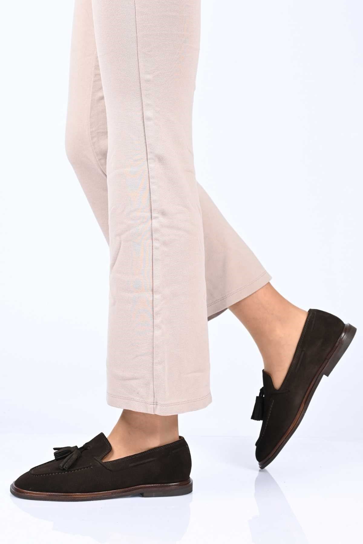 Bestello Genuine Leather Loafer with Tassels, Slip-On, Jordan Sole 332-26175 Women's Shoes