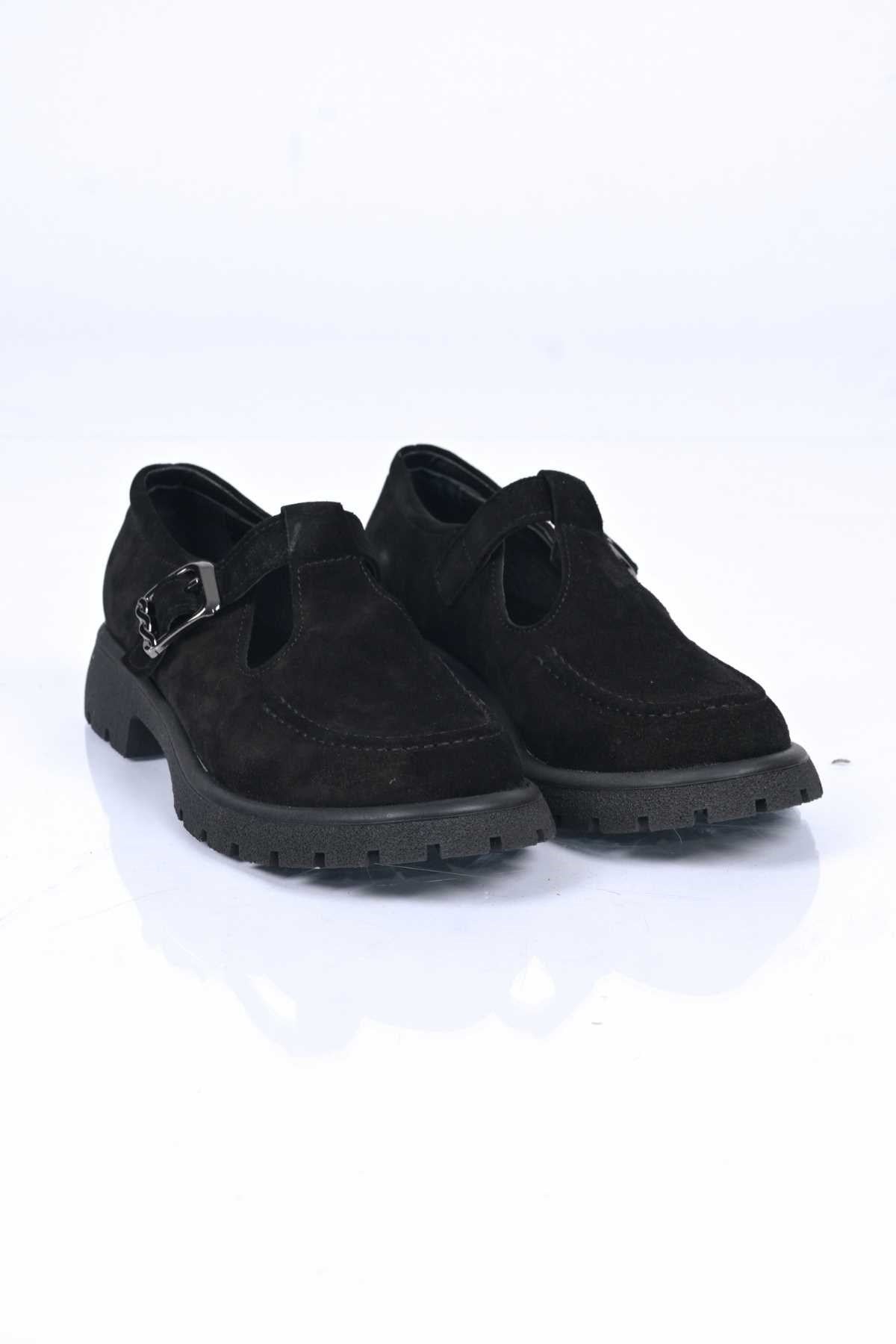 Bestello Slip-On with Belt Buckle, Thermo Sole, Genuine Leather Casual 345-4223 Women's Shoes