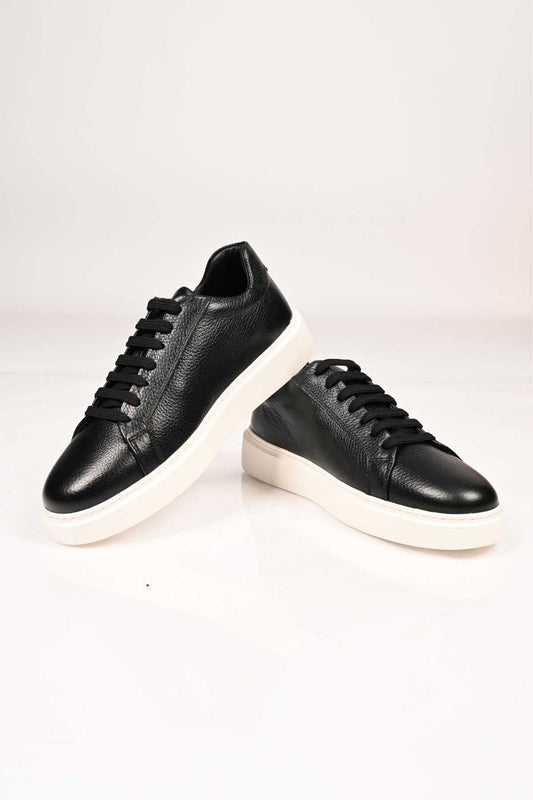 Bestello Lace-Up Genuine Leather Sneakers with EVA Sole 174-22040 Men's Shoes
