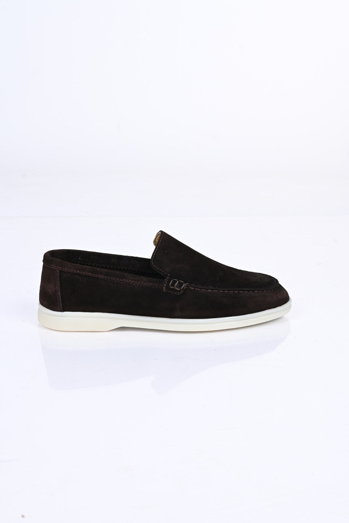 Bestello Slip-On Genuine Leather Loafers with Rubber Sole 028-2000 Men's Shoes