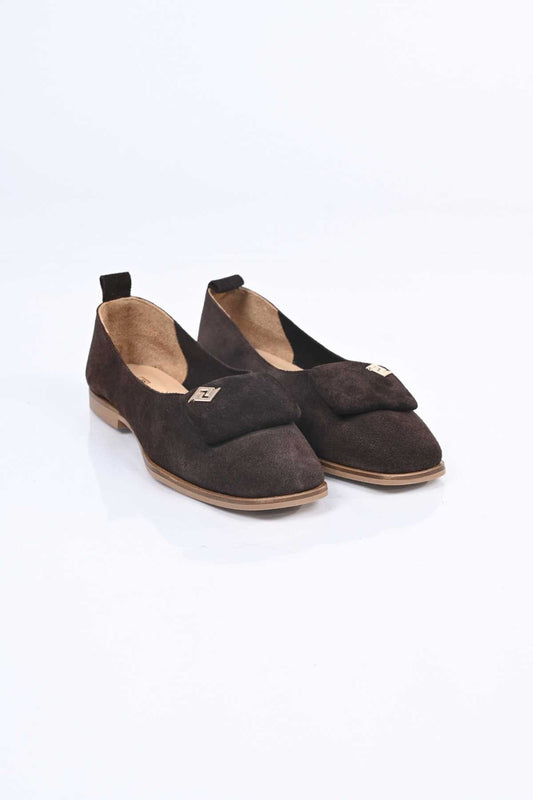 Bestello Genuine Leather Ballet Flats with Buckle, Laceless, Jurdan Sole 343-089-110 Women's Shoes