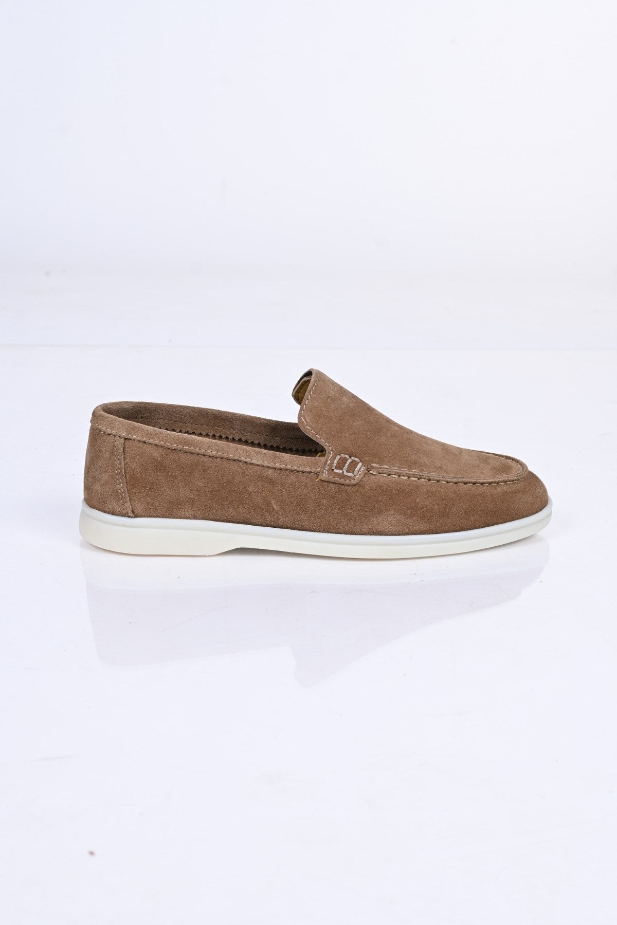 Bestello Slip-On Genuine Leather Loafers with Rubber Sole 028-2000 Men's Shoes