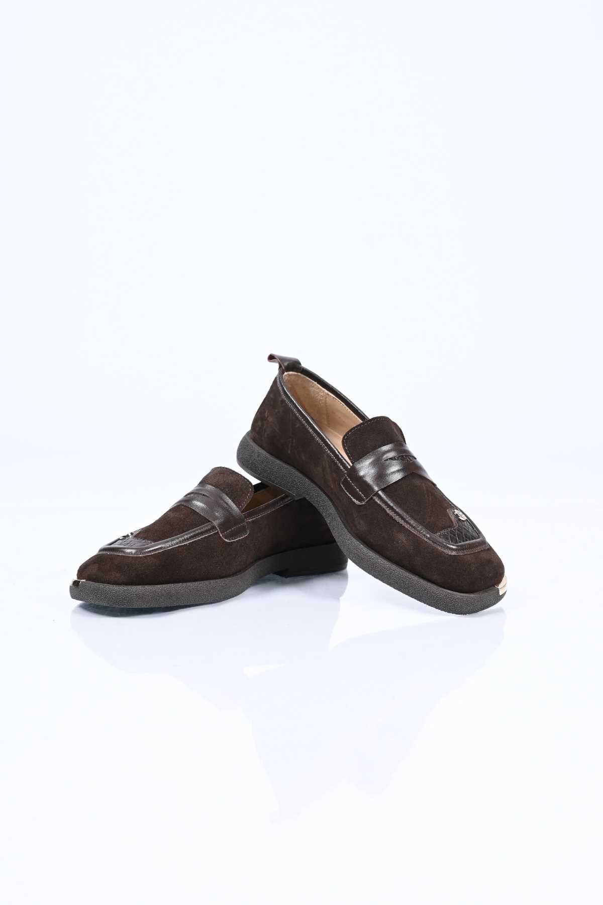 Bestello Genuine Leather Loafer with Buckle Detail, Thermo Sole, Slip-On, 338-7082 Women's Shoes