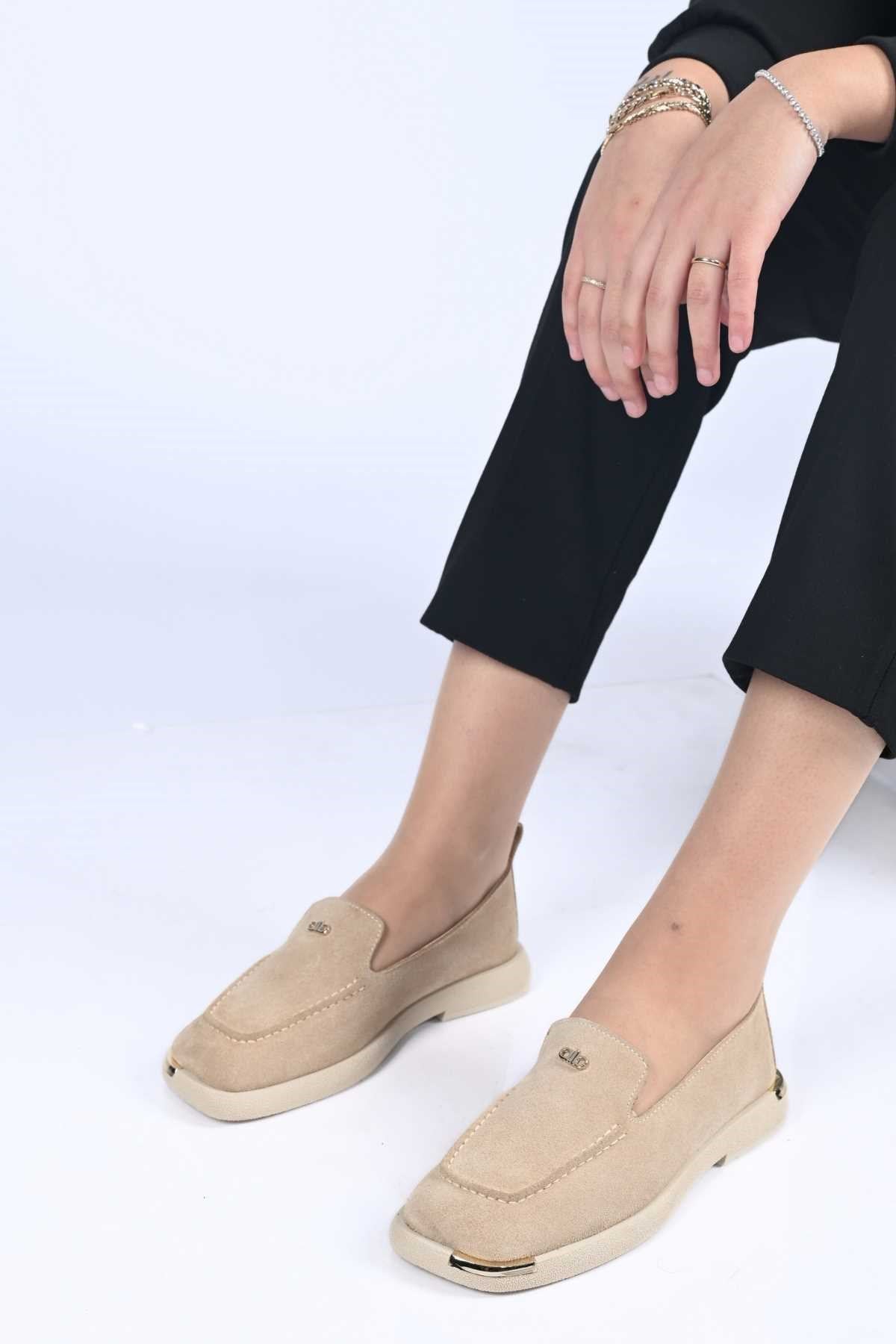 Bestello Slip-On Loafer with Buckle Detail, Thermo Sole, Genuine Leather, 338-7086 Women's Shoes