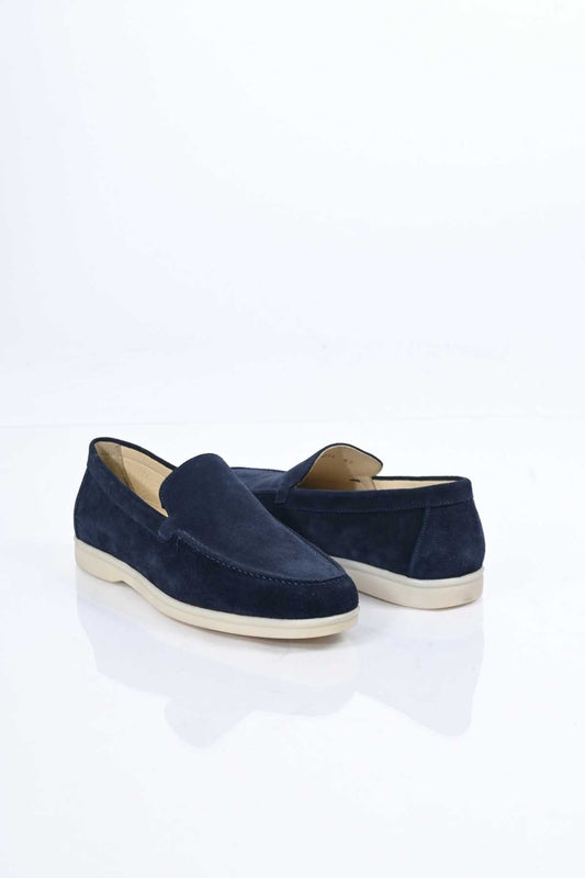 Bestello Slip-On Genuine Leather Loafers with Rubber Sole 333-216 Men's Shoes