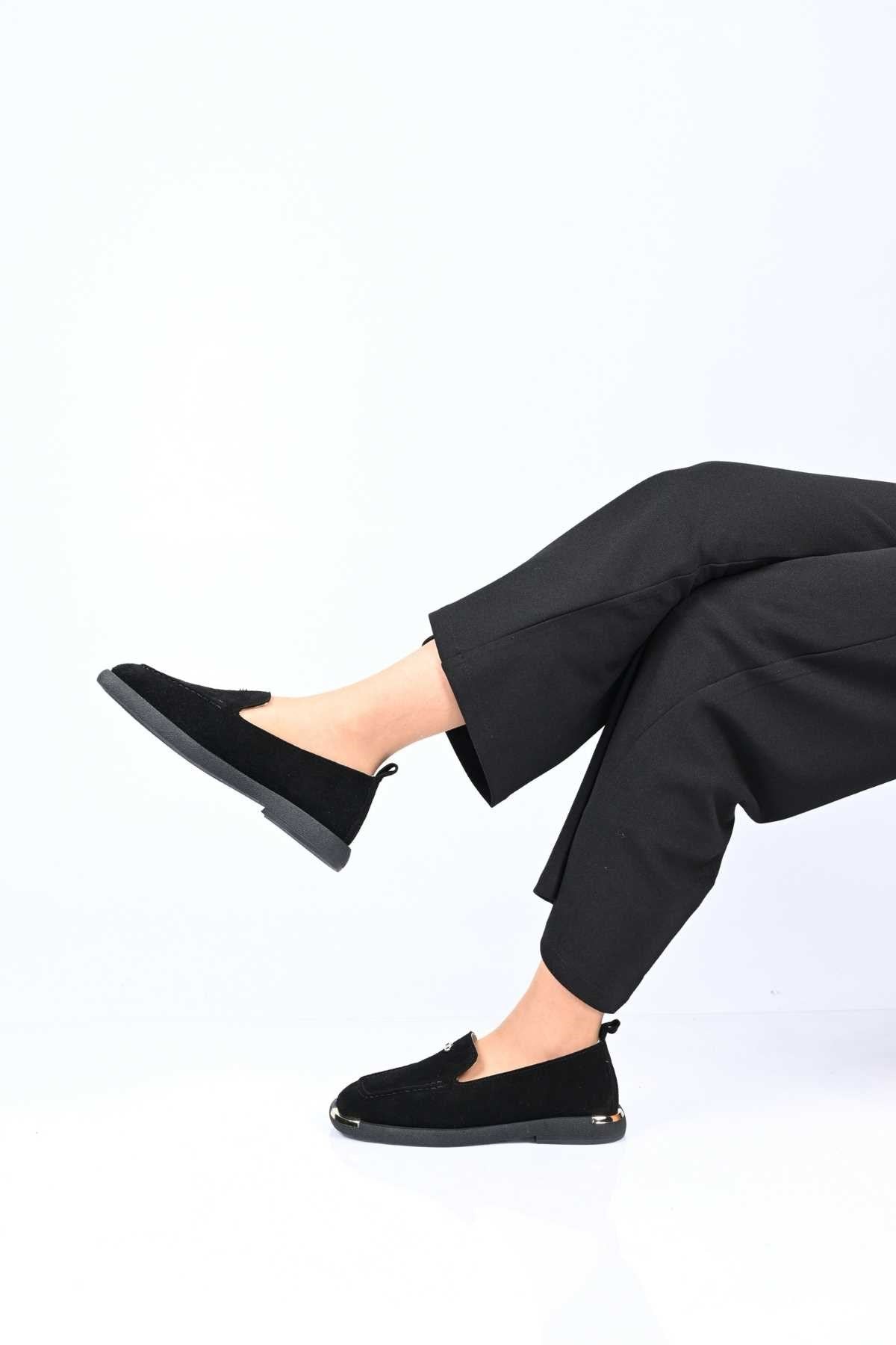 Bestello Slip-On Loafer with Buckle Detail, Thermo Sole, Genuine Leather, 338-7086 Women's Shoes