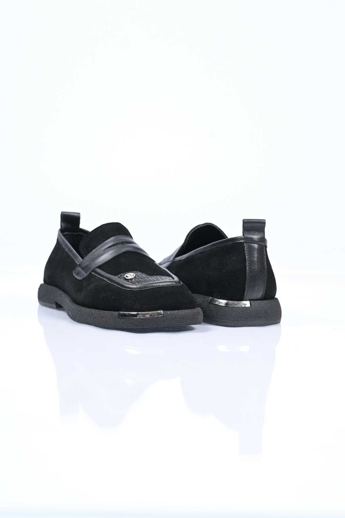 Bestello Genuine Leather Loafer with Buckle Detail, Thermo Sole, Slip-On, 338-7082 Women's Shoes