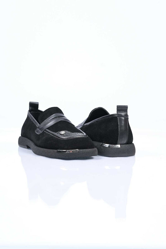 Bestello Genuine Leather Loafer with Buckle Detail, Thermo Sole, Slip-On, 338-7082 Women's Shoes
