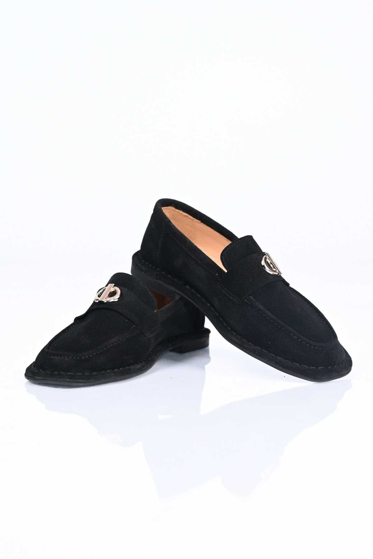 Bestello Genuine Leather Loafer with Buckle, Slip-On, Thermo Sole 332-25518 Women's Shoes