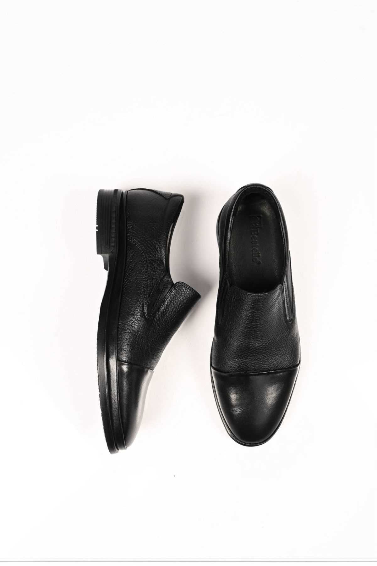 Bestello Slip-On Genuine Leather Comfort Shoes with Rubber Sole 333-1948 Men's Shoes