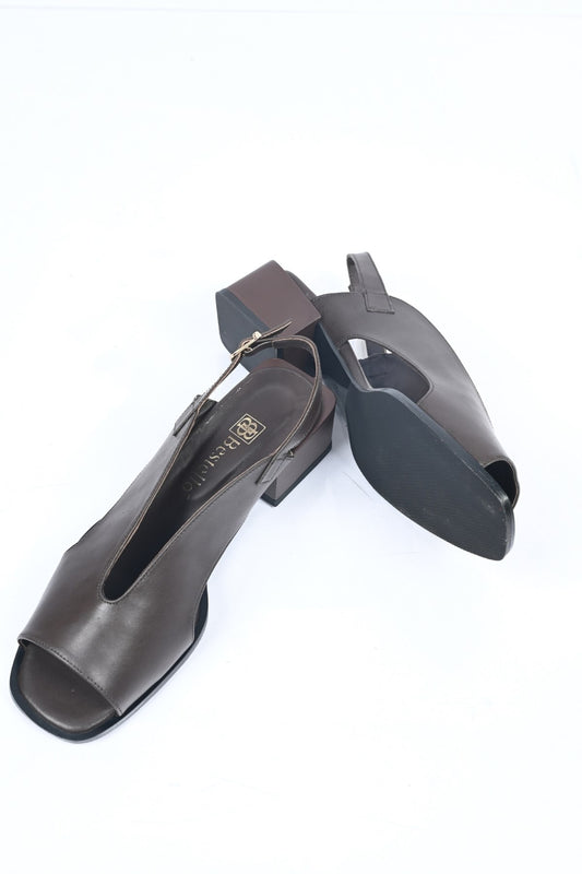 Bestello Genuine Leather Sandals with Strapless Belt Detail and Jurdan Sole 342-172 Women's Sandals