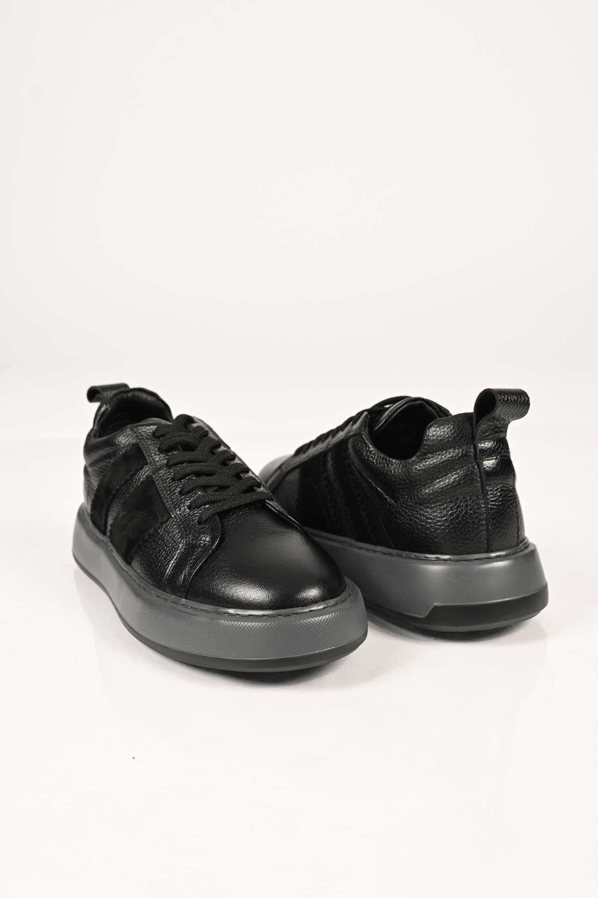 Bestello Lace-Up Genuine Leather Sneakers with EVA Sole 174-22031 Men's Shoes