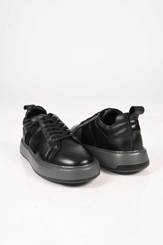 Bestello Lace-Up Genuine Leather Sneakers with EVA Sole 174-22031 Men's Shoes