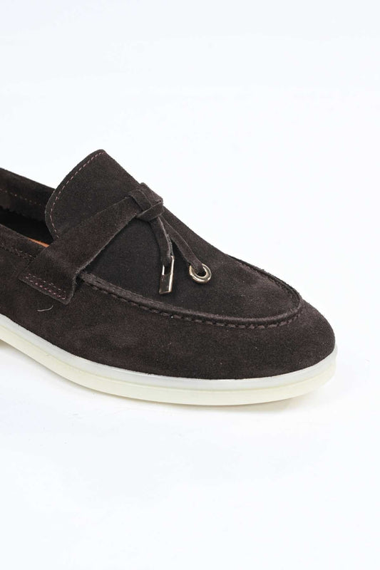 Bestello Slip-On Loafer with Tassel Detail, Rubber Sole, Genuine Leather, 343-166-034 Women's Shoes