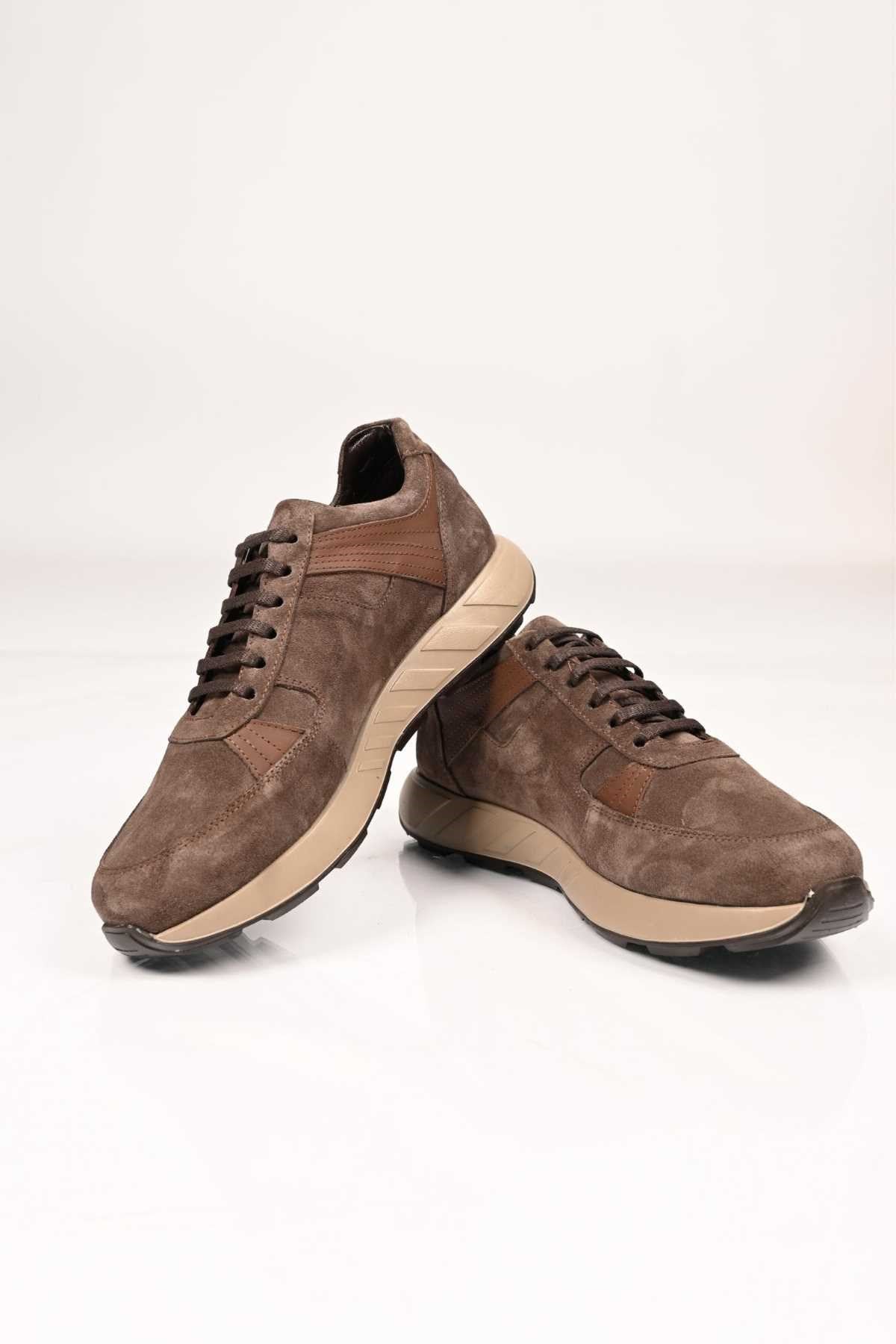 Bestello Lace-Up Genuine Leather Sneakers with EVA Sole 172-64198 Men's Shoes