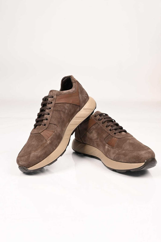 Bestello Lace-Up Genuine Leather Sneakers with EVA Sole 172-64198 Men's Shoes
