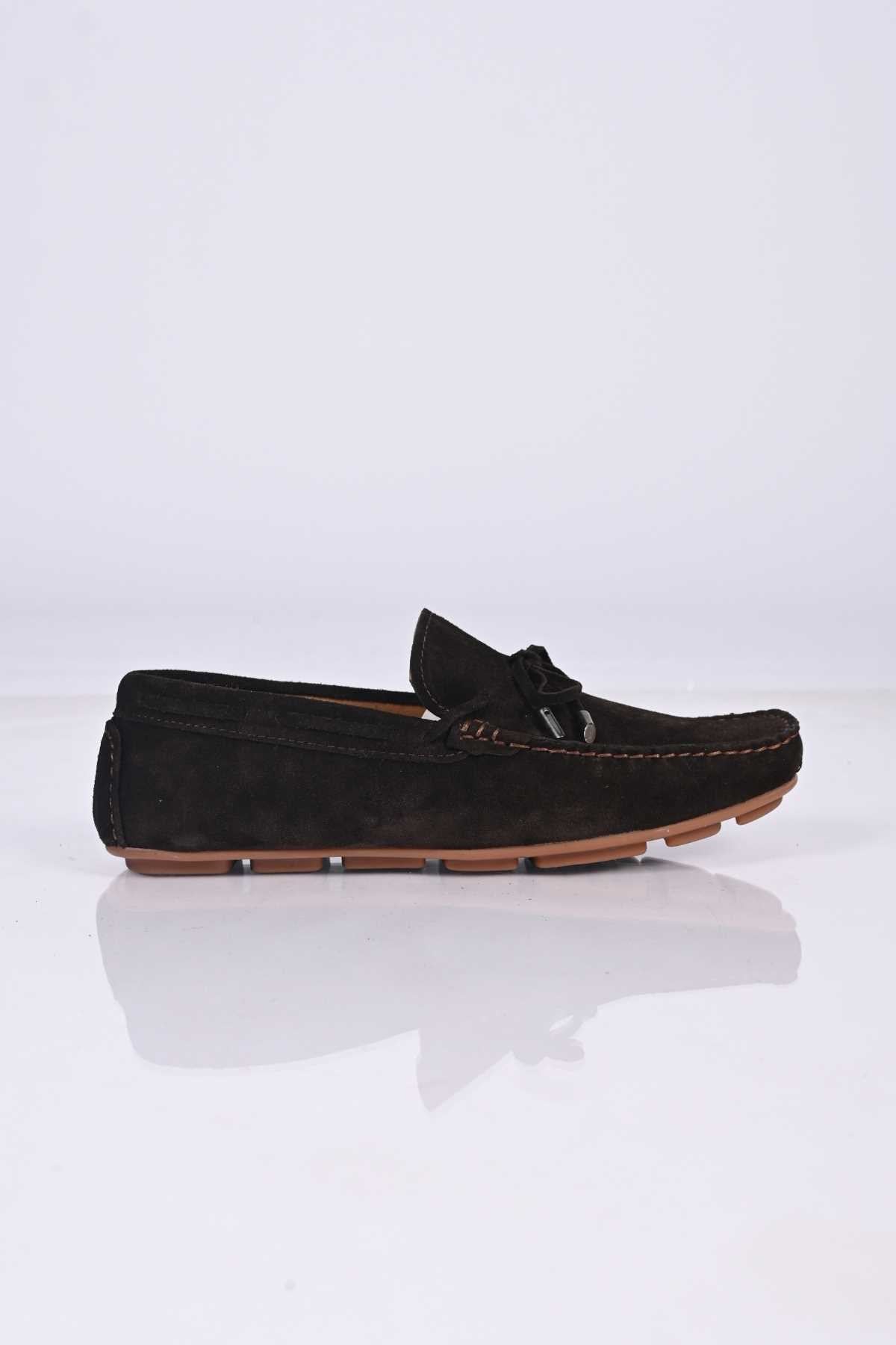 Bestello Slip-On Loafers with Bow, Polyurethane Sole, Genuine Leather, 028-1041 Men's Shoes