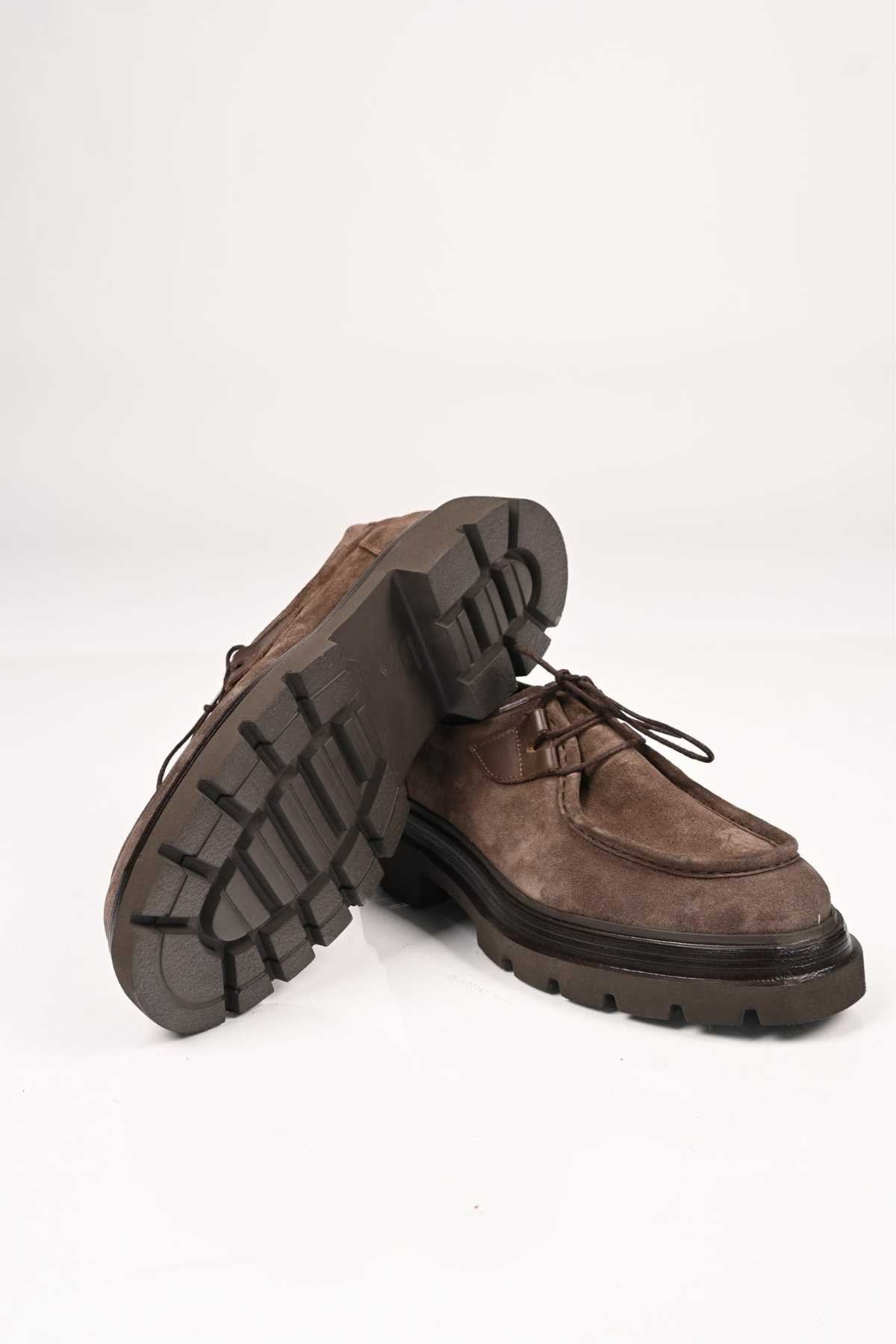 Bestello Lace-Up Genuine Leather Casual Men's Shoes with EVA Sole 172-64190