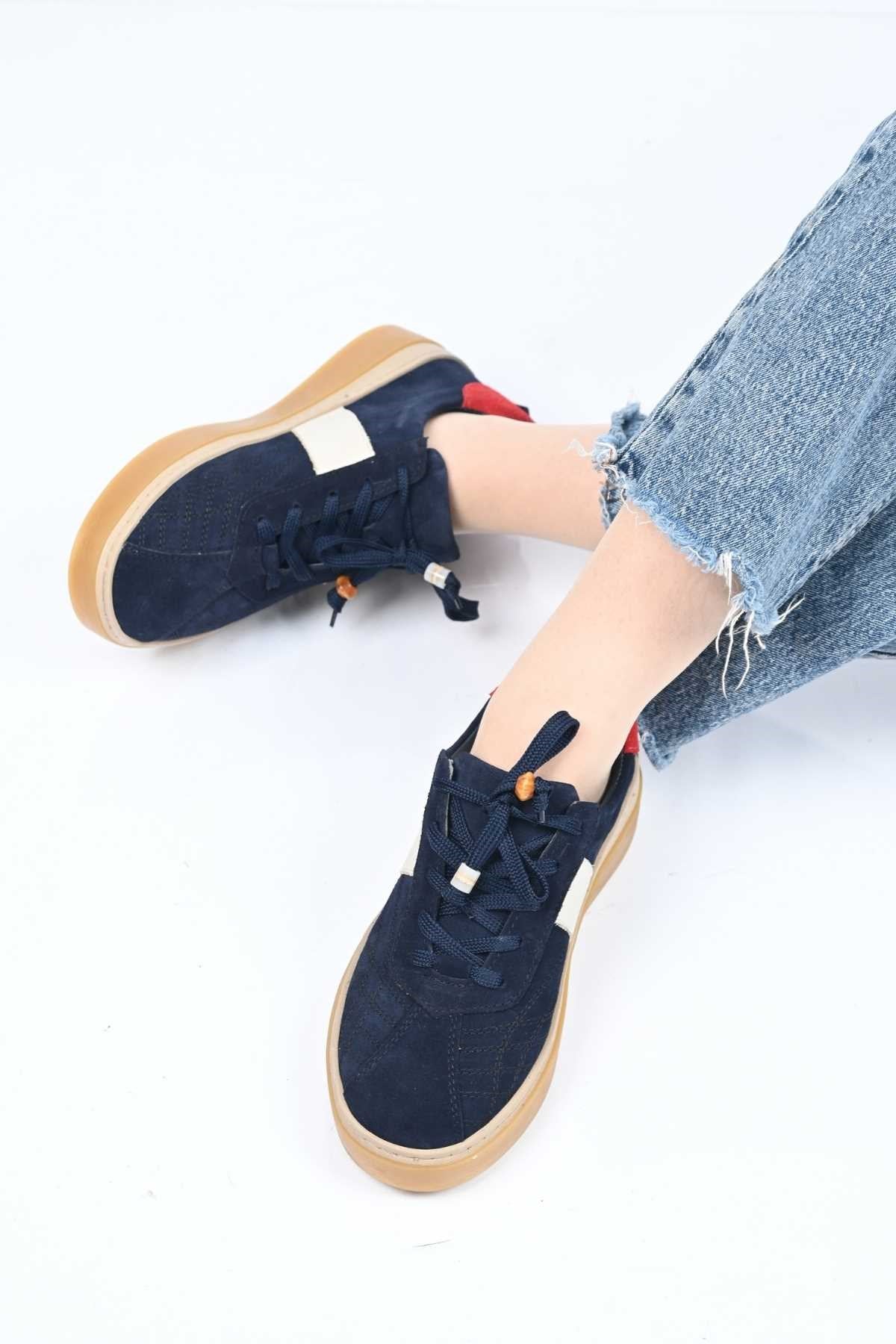 Bestello Lace-Up Genuine Leather Sneakers with Thermo Sole 345-1428 Women's Shoes
