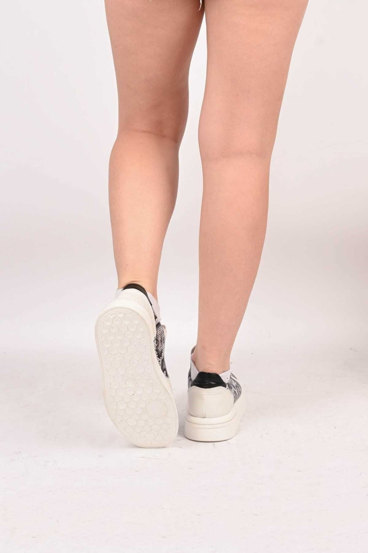 Bestello Lace-Up Genuine Leather Sneakers with Thermo Sole 101-FARBI-52 Women's Shoes