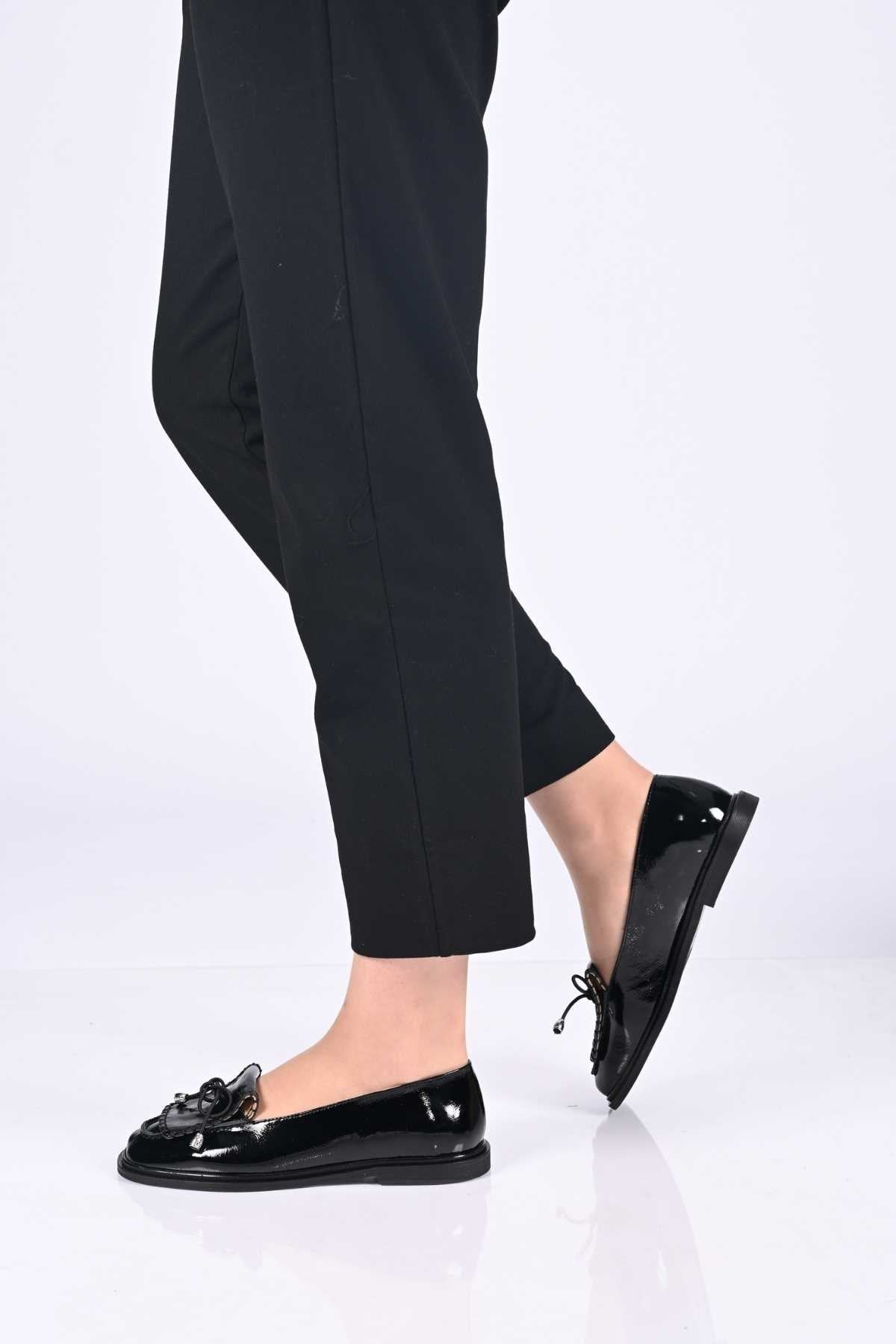 Bestello Laceless Loafer with Saddle Detail, Genuine Leather, Patent Finish, Jurdan Sole, 332-26146 Women's Shoes