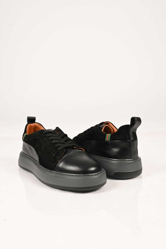 Bestello Lace-Up Genuine Leather EVA Sole Sneakers 174-22034 Men's Shoes