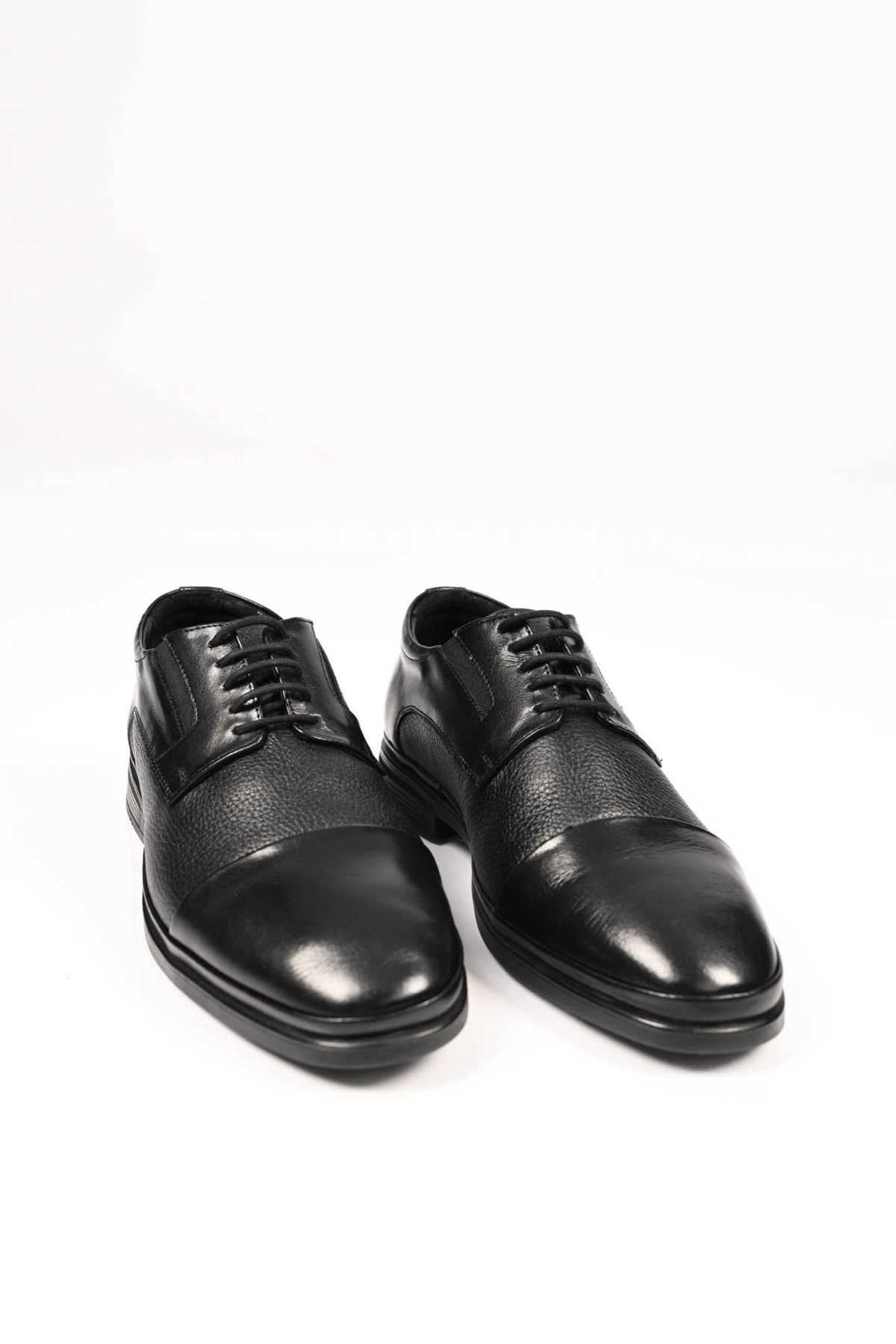 Bestello Lace-Up Genuine Leather Comfort Shoes with Rubber Sole 333-1490 Men's Shoes