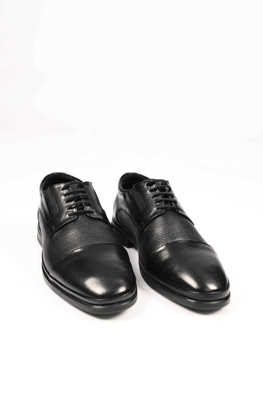 Bestello Lace-Up Genuine Leather Comfort Shoes with Rubber Sole 333-1490 Men's Shoes
