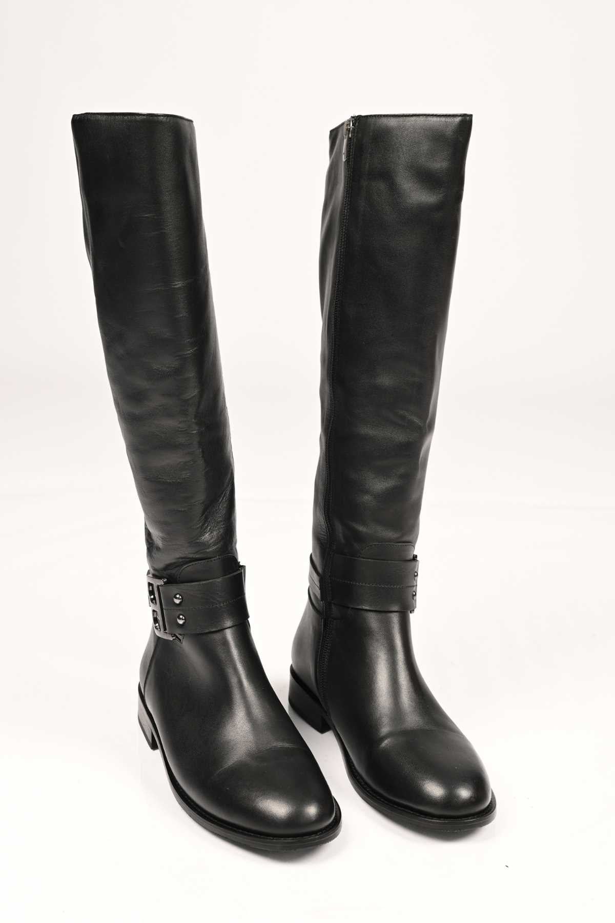 Bestello Slip-On Zip-Up Genuine Leather Boots with Jordan Sole 334-2500 Women's Boots