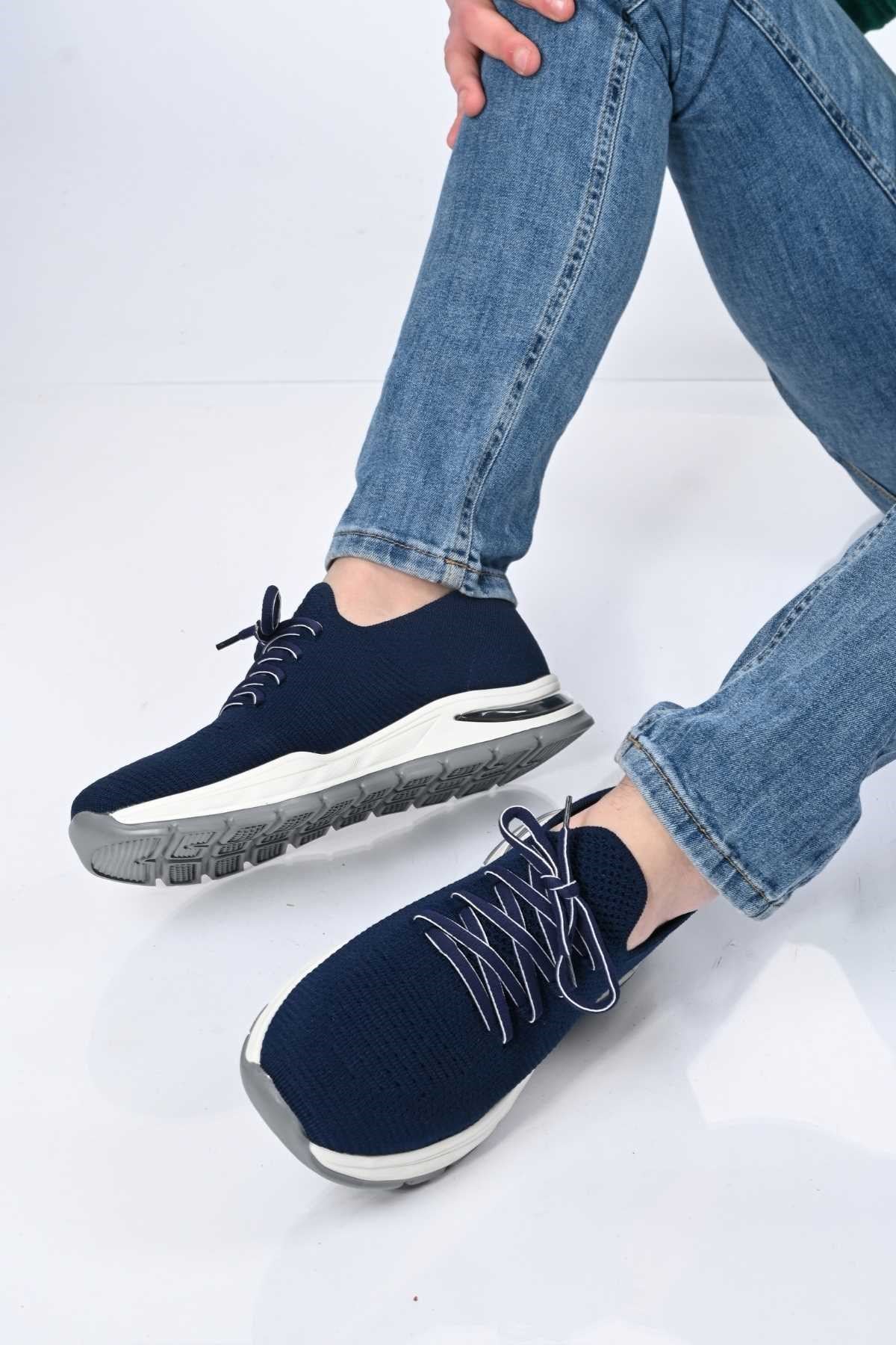 Bestello Lace-Up EVA Sole Knit Sneakers 333-1994 Men's Shoes