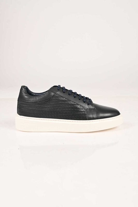 Bestello Lace-Up Genuine Leather Sneakers with EVA Sole 174-22053 Men's Shoes