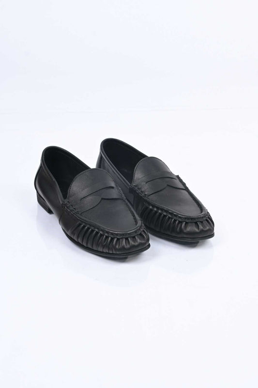 Bestello Genuine Leather Loafer with Elasticized Slip-On Design and TPU Sole 343-265-2660 Women's Shoes