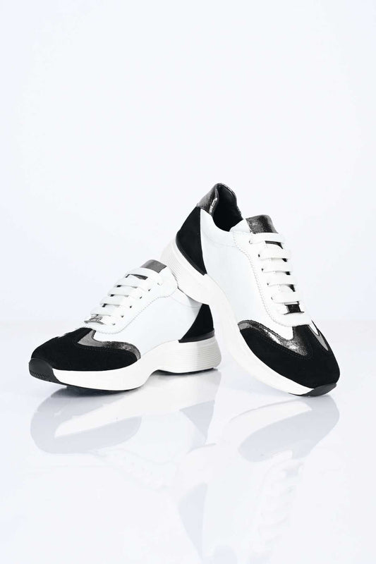 Bestello Lace-Up Genuine Leather Sneakers with Thermo Sole 338-7109 Women's Shoes