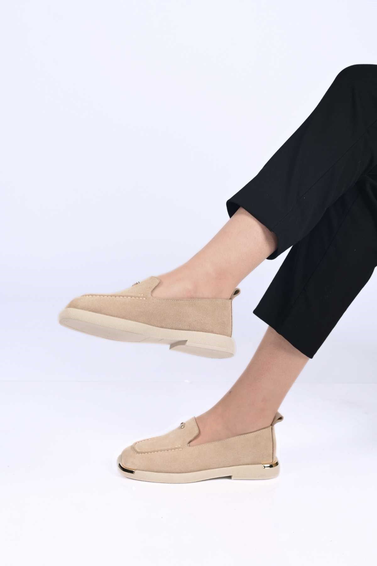 Bestello Slip-On Loafer with Buckle Detail, Thermo Sole, Genuine Leather, 338-7086 Women's Shoes