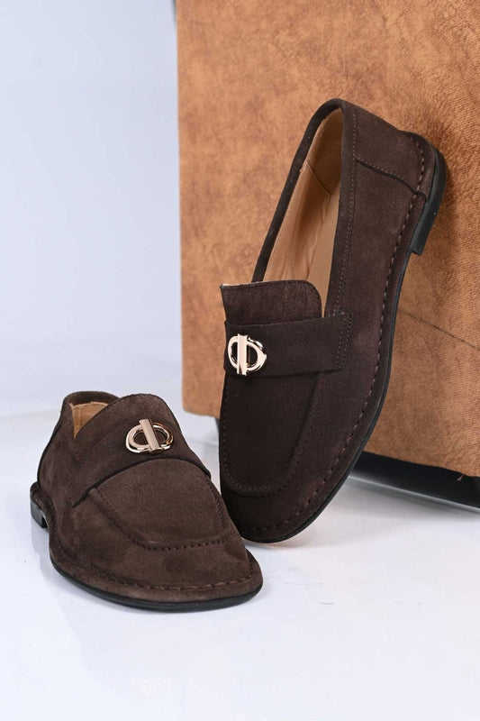 Bestello Genuine Leather Loafer with Buckle, Slip-On, Thermo Sole 332-25518 Women's Shoes