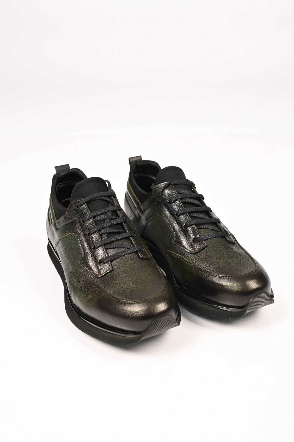 Bestello Lace-Up Genuine Leather Casual Men's Shoes with EVA Sole 172-64190