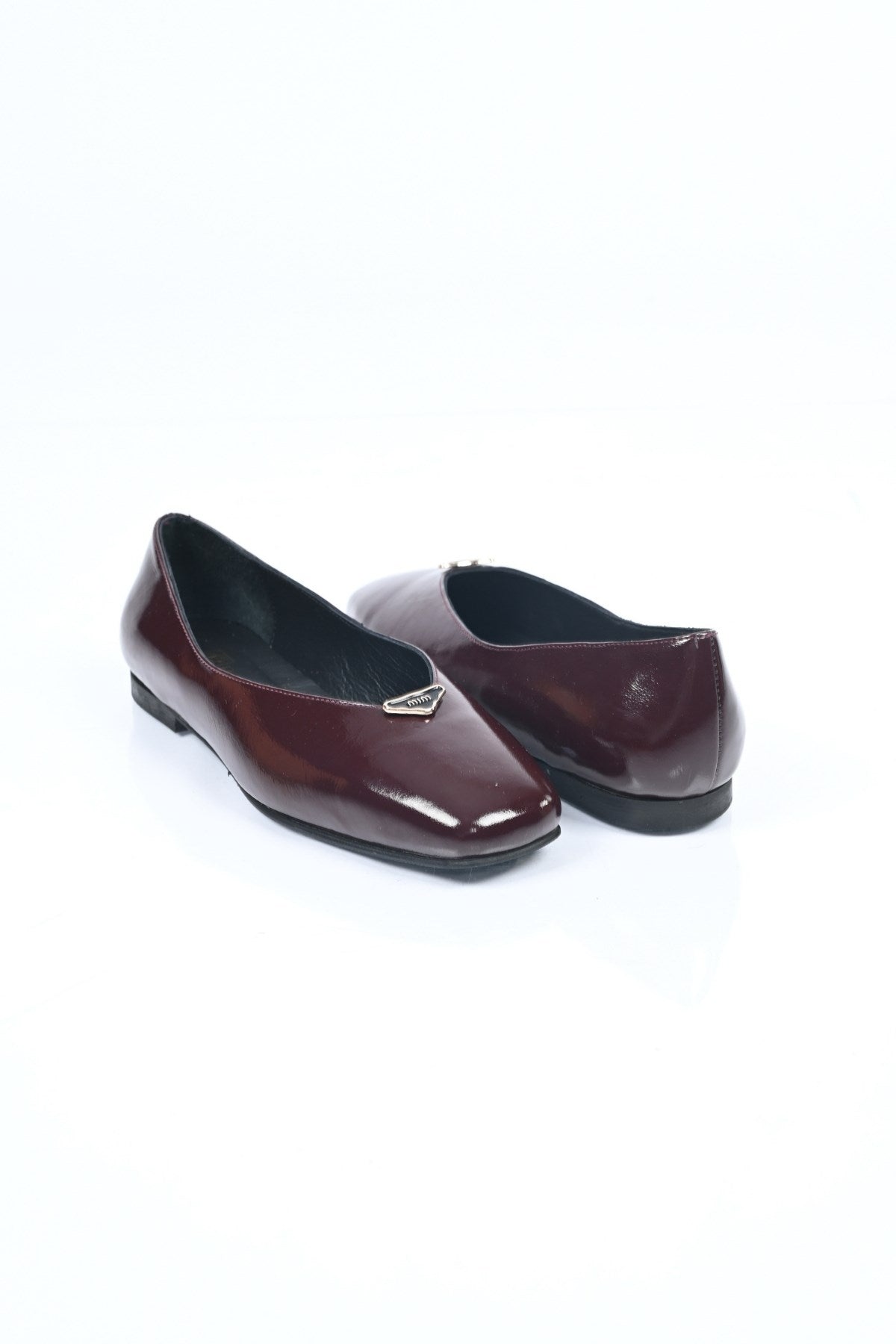 Bestello Genuine Leather Slip-On Ballet Flats with Buckle and Jurdan Sole 342-014 Women's Shoes