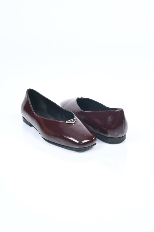 Bestello Genuine Leather Slip-On Ballet Flats with Buckle and Jurdan Sole 342-014 Women's Shoes