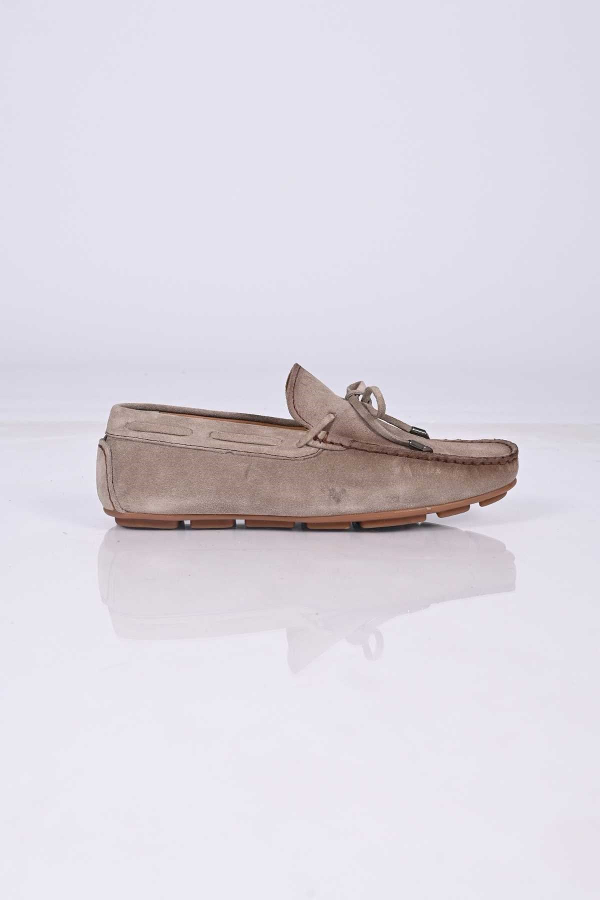 Bestello Slip-On Loafers with Bow, Polyurethane Sole, Genuine Leather, 028-1041 Men's Shoes