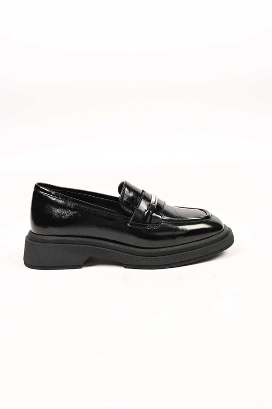 Bestello Slip-On Buckled Thermo Sole Genuine Leather Casual 334-1845-28 Women's Shoes