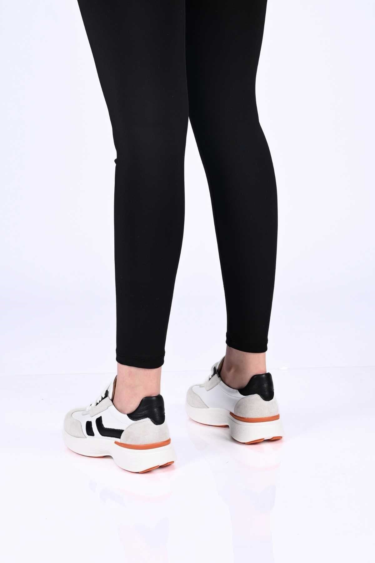 Bestello Lace-Up Genuine Leather Sneakers with Thermo Sole 338-7102 Women's Shoes