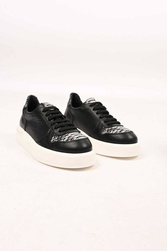 Bestello Lace-Up Genuine Leather Sneakers with Thermo Sole 101-FARBI-52 Women's Shoes