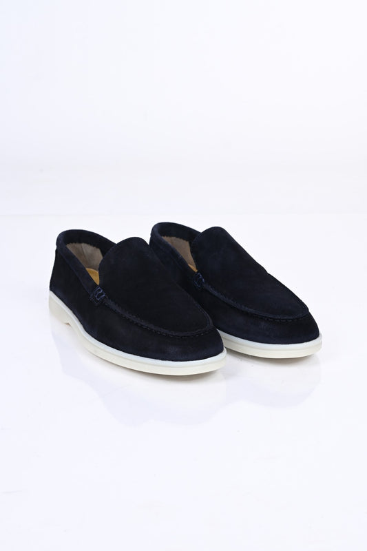Bestello Slip-On Genuine Leather Loafers with Rubber Sole 028-2000 Men's Shoes