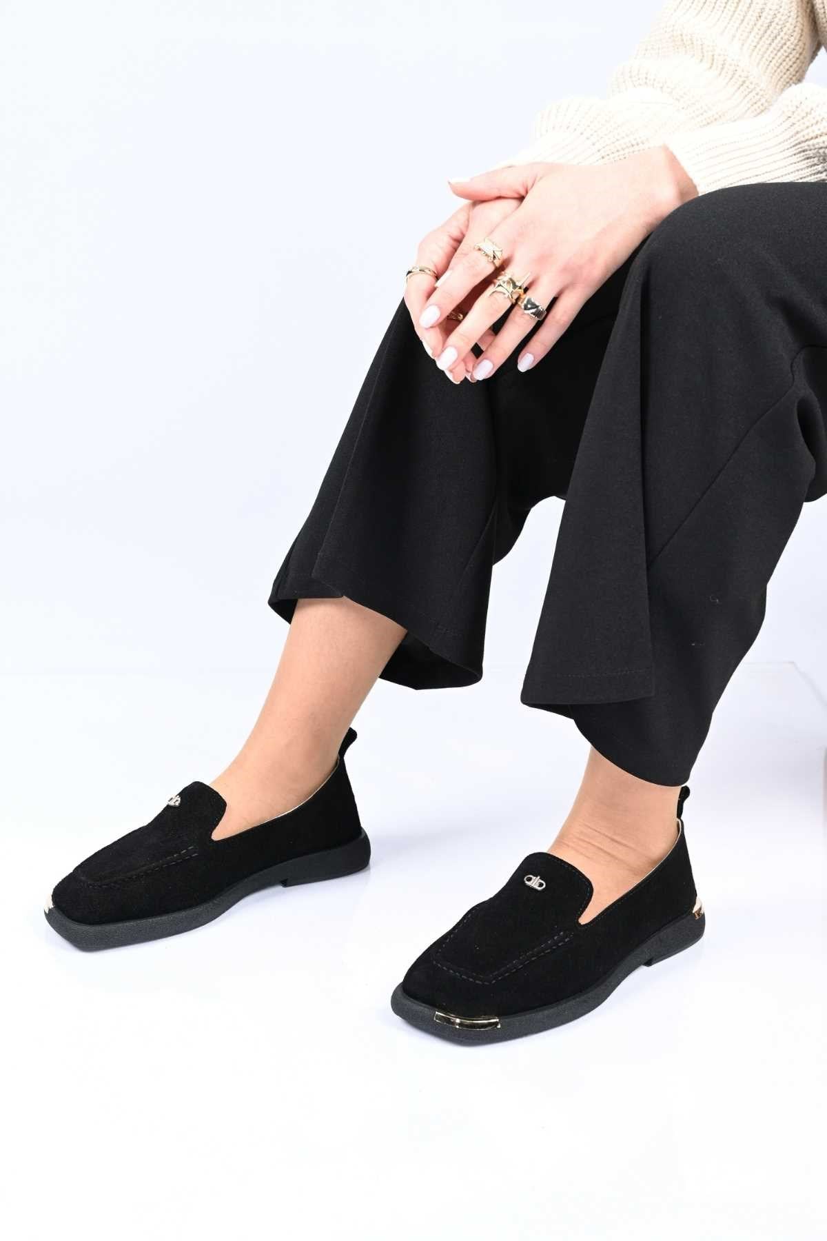 Bestello Slip-On Loafer with Buckle Detail, Thermo Sole, Genuine Leather, 338-7086 Women's Shoes