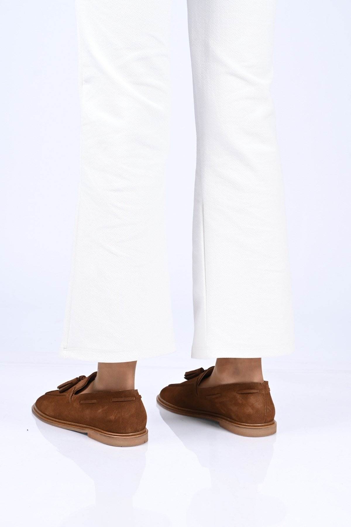 Bestello Genuine Leather Loafer with Tassels, Slip-On, Jordan Sole 332-26175 Women's Shoes