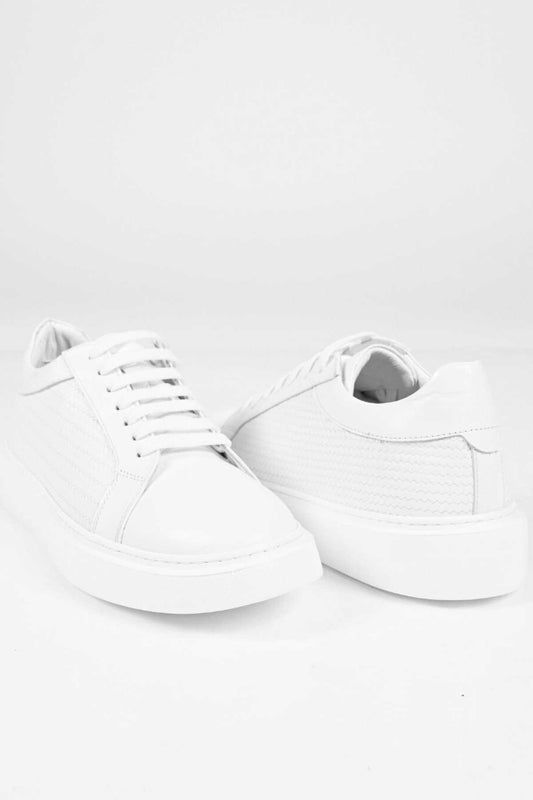 Bestello Lace-Up Genuine Leather Sneakers with EVA Sole 174-22053 Men's Shoes